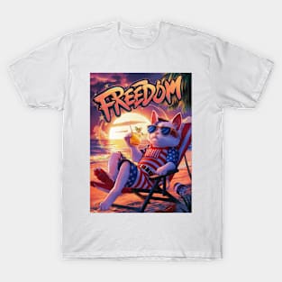 Freedom cat T-Shirt